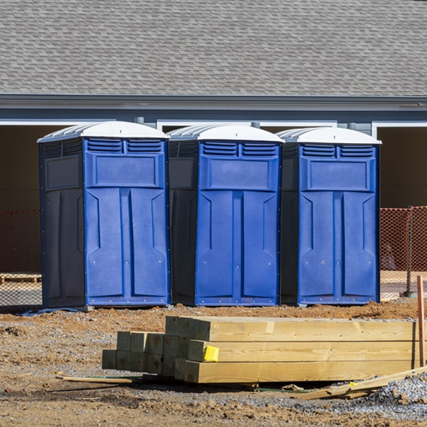 are there any restrictions on what items can be disposed of in the porta potties in Grant